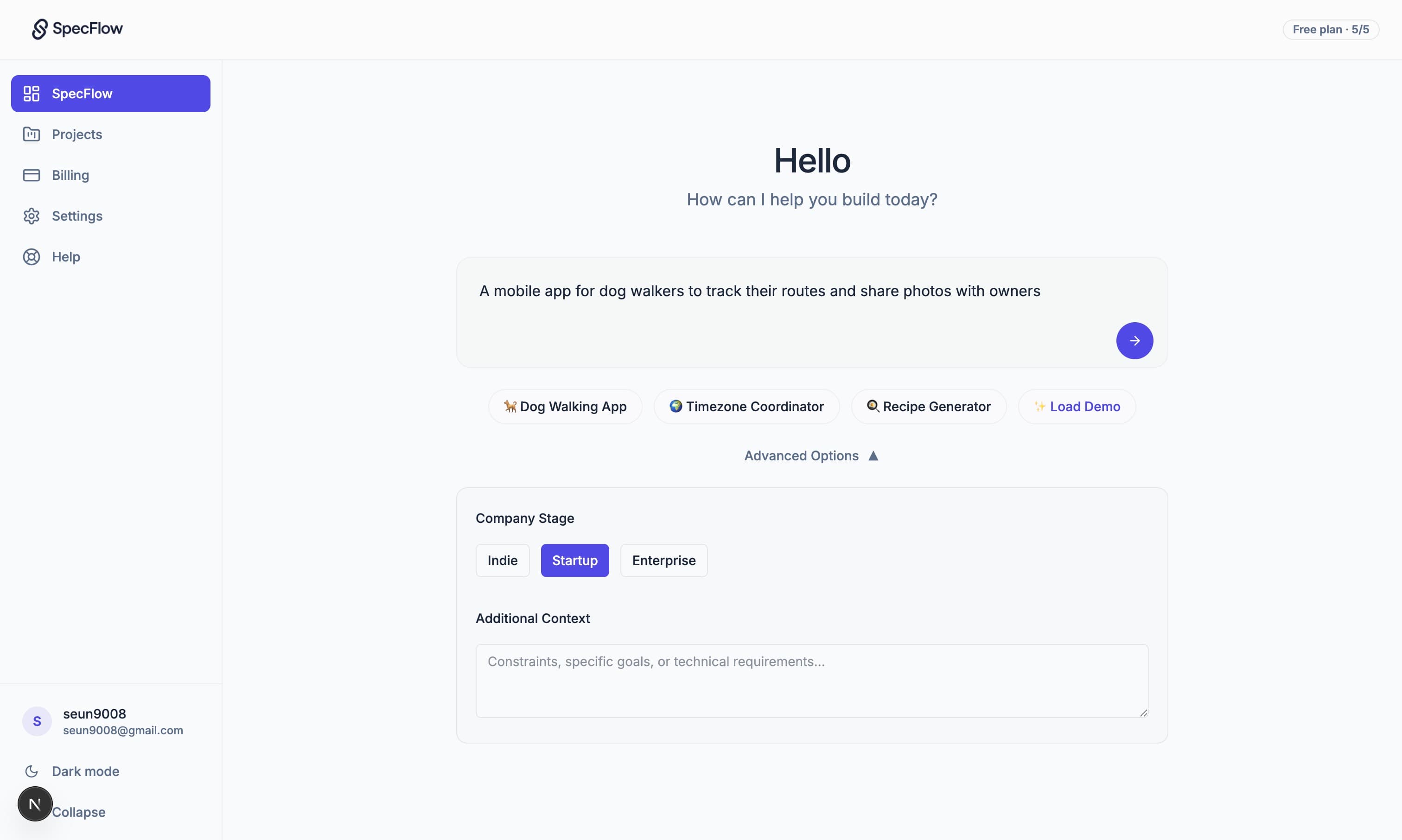 SpecFlow dashboard preview